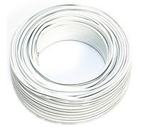 Câble de Haut-Parleur 2 x 0,75 mm² - Blanc - 25 m câble - CCA - Câble Audio - Boîte