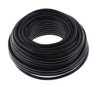 Câble de Haut-Parleur 2 x 1,5 mm² - Noir - 25 m - CCA Ronde - Pa Installation Câble Câble - Câble Audio - Boîte