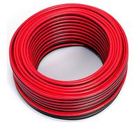 Câble de haut-parleur 2 x 1,50 mm2-30 m - Rouge/noir - CCA - Câble audio - Câble de boîte