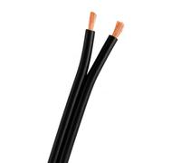 Câble de haut-parleur 2 x 2,5 mm. OFC. Étui de couleur noir.