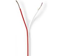 Câble de Haut-Parleur 2x 0,50 mm2 100 m Gaine Blanc Blanc