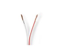 Câble de Haut-Parleur 2x 2,50 mm2 100 m Gaine Blanc