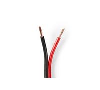 Câble de Haut-Parleur 2x 2,50 mm2 25,0 m Gaine Noir/Rouge