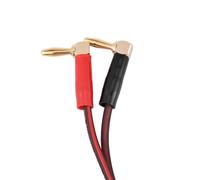 Câble de Haut-Parleur,fiches banane en cuivre de type L,AUX Cable Stéréo Cable à Angle Droit Fiche Banane pour Enceinte, Haut-Parleur, Home Cinéma Amplificateur Subwoofer