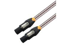 Câble de Haut-Parleur Om Speakon NL4FC for Haut-Parleur Actif M/M 1M 2M 3M 5M(White,1m)