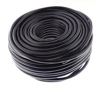 Câble de haut-parleur rond 2 x 4,0 mm² - Noir - 50 m - CCA - Câble d'installation PA - Câble audio - Câble de boîte
