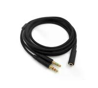Câble de jeu 2 en 1 B2QE 35 mm pour casque HyperX Cloud II/Alpha/Cloud Flight