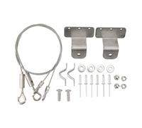 Câble de Lanière de Porte de Trappe, Câble de Verrouillage de Câble de Bride de Câble Métallique de Camping-car, 2 Pièces Câble de Lanière de Porte de Loquet de Trappe Réglable Câble de Câble Métalliq