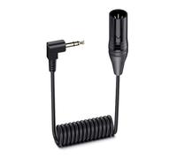 Câble de liaison auditive TRS mâle 3,5 mm vers 3 broches mâle/femelle spiralé extensible
