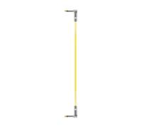 Câble de Liaison d'Effets Guitare Cordon Audio Câble Connecteur Jack Câble Blindé Conducteur Cuivre et Enveloppe Pvc Faible Souffle et Fiches à Angle, Jaune, 38 4.6 1.2 Cm