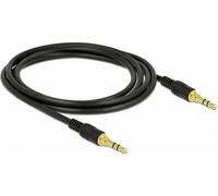 Câble de liaison Delock 85549 audio [1x Jack mâle 3.5 mm - 1x Jack mâle 3.5 mm] 2 m noir