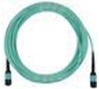 Câble de liaison fibre optique compatible Dell EMC CBL-MTP12-OM3-10M BlueOptics, MTP/UPC à MTP/UPC, 10 mètres, multimode G50/125µm, OM3, fibre de marque, 3.0mm LSZH aqua, 12 âmes, type B, connecteur M