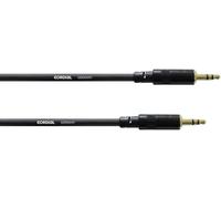 Câble de liaison Jack [1x Jack mâle 3.5 mm - 1x Jack mâle 3.5 mm] Cordial CFS 0,9 WW noir 0.90 m
