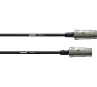Câble de liaison MIDI [1x XLR mâle 5 pôles - 1x XLR mâle 5 pôles] Cordial CFD 6 AA noir 6.00 m