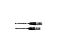 Câble de liaison xlr [1x xlr femelle - 1x xlr mâle] cfm 7,5 fm noir 7.50 m