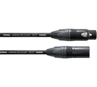 Cordial - Rallonge de câble de microphone - XLR (Neutrik) femelle verrouillé pour XLR (Neutrik) mâle - 15 m - blindé - noir - bloqué G