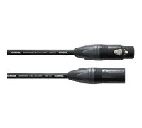 Câble de liaison XLR [1x XLR femelle - 1x XLR mâle] Cordial CPM 2,5 FM noir
