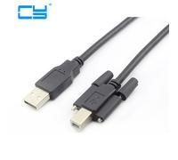 Câble de ligne de date USB 2.0 A à B mâle, avec trous de vis, connecteur pour imprimante, boîte de disque dur, Scanner 1.5M/5FT 3M/10FT 5M 1 pièce