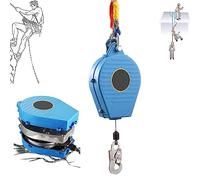 Câble de Ligne de Vie Auto-rétractable, Longe rétractable pour travailleur Portable, kit de Bobine d'inertie antichute, Dispositif de sécurité autobloquant à Haute Altitude, Meilleure Protection de