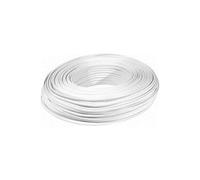 - Câble de ligne téléphonique - fil dénudé pour fil dénudé - 100 m - ivoire