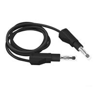 Câble de mesure banane 4 mm 20 A empilable isolant (noir)