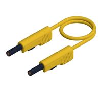SKS Hirschmann MLB 25/1 V ge Cordon de mesure Banane mâle 4 mm Banane mâle 4 mm 25.00 cm jaune 1 pc(
