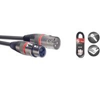 Câble De Microphone, 3 Mètres, Rouge, XLR/XLR