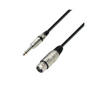 Adam Hall Cables 3 STAR MFP 1000 - Câble Micro XLR femelle vers Jack 6,35 mm mono 10 m