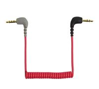 Câble de Microphone de Rechange 3,5mm, Mâle à Mâle Angle Droit Câble patch pour Rode VideoMic, Câble de Microphone TRS vers TRRS 3,5 mm, Accessoires Câble de Raccordement Compatible avec Rode SC7