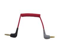 Cable de Microphone Lavalier TRS a TRRS adaptateur de Patch a Angle droit male a male sans fil 3.5mm pour BOYA Rode SC7