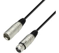 adam hall 3 Star câble audio 1 m XLR (3-pin) Noir, Argent