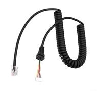 Câble de microphone portable de rechange pour yaesu MH48 MH48A6J MH36 MH36A6J MH42 compatible avec plusieurs modèles de radio Yaesu