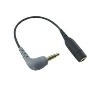 Câble De Microphone TRS À TRRS, 3.5mm, Femelle À Mâle, Adaptateur À Angle Droit, Cordon De Micro sans Fil for Rode SC3/SC4(for SC4)