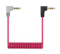 Câble de Microphone TRS vers TRRS 3,5 mm Mâle à Mâle Angle Droit câble patch pour Rode VideoMic, VideoMicro Go et Autres Microphones Externes Replacement Rode SC7 Câble.