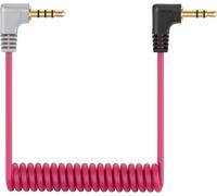 Câble de Microphone TRS vers TRRS 3,5 mm Mâle à Mâle Angle Droit câble patch pour Rode VideoMic,VideoMicro Go et Autres Microphones Externes Replacement Rode SC7 Câble.