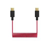 Câble de microphone USB C vers USB C pour DJI Mic Mini/Mic 2/Rode Wireless Pro/Wireless Go 2 et Hollyland Lark M2 M1 150 Max Duo, câble de raccordement audio spiralé compatible avec iPhone 16 Pro Max