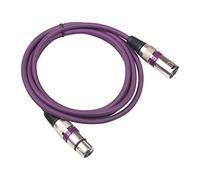 Câble de Microphone XLR 3 Broches mâle à XLR Femelle Câble de Patch équilibré Câble d'extension MIC OFC pour amplificateur mélangeur de Microphone (Violet 1m)