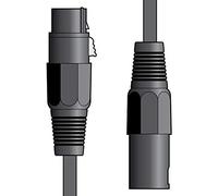 Câble de microphone XLR mâle vers XLR femelle, noir, 0,5 m