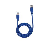 Câble de minage Portable bleu solide 3FT/1M, cordon d'extension USB 3.0 Type A mâle vers A mâle M/M M2M