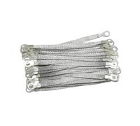 Câble de Mise à la Terre Fil de Terre à Bride 4m2, Cavalier électrostatique, Connexion en Ruban tressé(Type-B,S2.5xW6xD8x250mm)