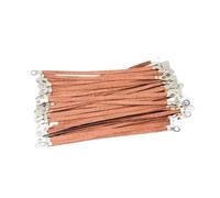 Câble de Mise à la Terre Fil de Terre à Bride 4m2, Cavalier électrostatique, Connexion en Ruban tressé(Type-A,S2.5xW6xD8x200mm)