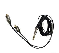Câble de mise à niveau d'écouteurs type C vers 3,5 mm MCX avec microphone et puce Cx31993 pour Shure Se215 Se846 Noir (3,5 mm)