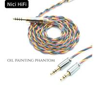 Câble de mise à niveau Nici HiFi-52 Litz pour Hifiman SUNDARA Ananda HE400SE Denon AH-D600 SONY MDR Z1R avec 4,4 mm à double 3,5 mm 4.4mm to 2m
