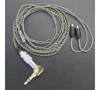 Câble de Mise à Niveau Remplacement câble MMCX Ligne Cordons métalliques plaqués Argent for écouteurs Shure SE215 SE315 SE425 SE535 SE846 UE900 Manchon en Mousse