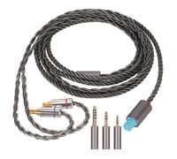 Câble de monitoring HiFi, interface 3 en 1 avec contrôle du microphone, cuivre sans oxygène plaqué argent pour une pureté optimale, 1,2 m (3,9