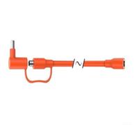 Câble de panneau solaire extérieur résistant aux intempéries 6,1 m | Angle droit CC, portée de 6 m, pour une gaine en PVC durable, transfert de puissance efficace, connexion facile