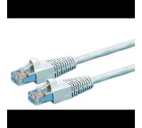Câble de Patch Draka Comteq S/FTP Cat6 Gris 0.5m - 8x AWG 27 - 100 Ohm - Référence 21.05.2000