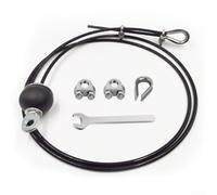 Câble de poulie de fitness pour salle de sport à domicile, fil d'acier recouvert de plastique, câble d'exercice à faible friction pour machine à tirer latter, système de poulie de fitness, poids