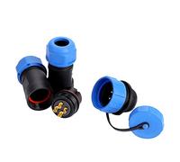 Câble de Prise de Courant d'aviation en Plastique SP21 IP68 12 Broches, Connecteur de Ligne (4 Broches)