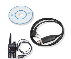 Câble De Programmation Compatible UV-5R, 5RA, 5R Plus, 5RE, UV3R Plus, BF-888S, 5R EX, 5RX3 - Connexion Facile pour Mise À Jour des Fréquences - Noir, Haute Qualité, USB Programming Cable